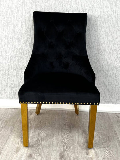 Majestic Lion Knocker Chair - Gold Range