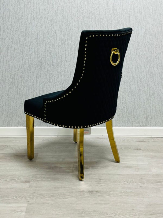 Majestic Ring Knocker Chair - Gold Range