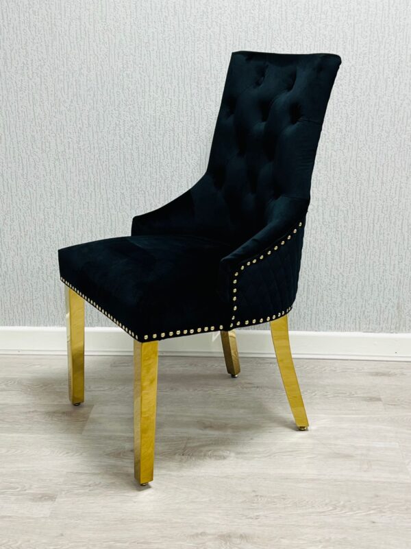 Majestic Ring Knocker Chair - Gold Range