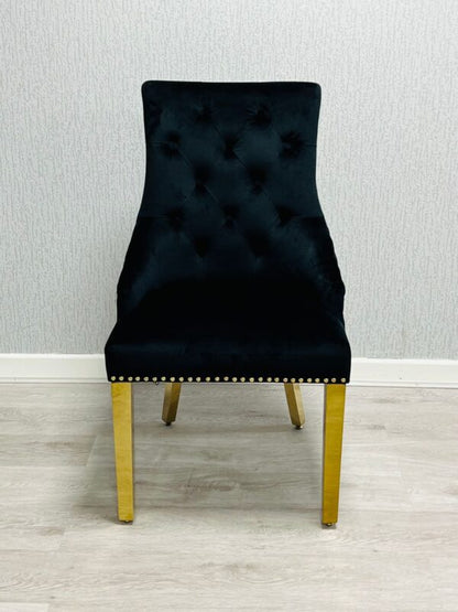 Majestic Ring Knocker Chair - Gold Range