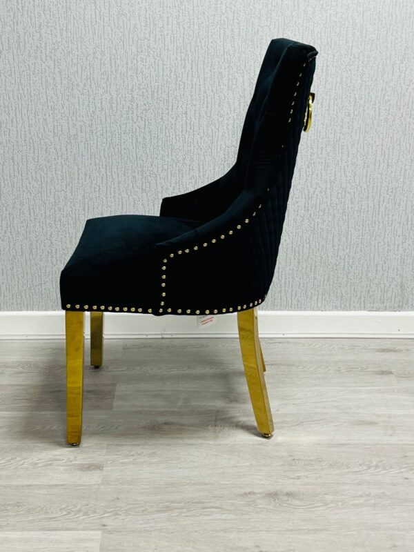 Majestic Ring Knocker Chair - Gold Range