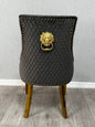 Majestic Lion Knocker Chair - Gold Range
