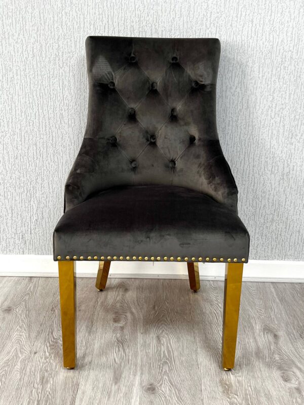 Majestic Lion Knocker Chair - Gold Range