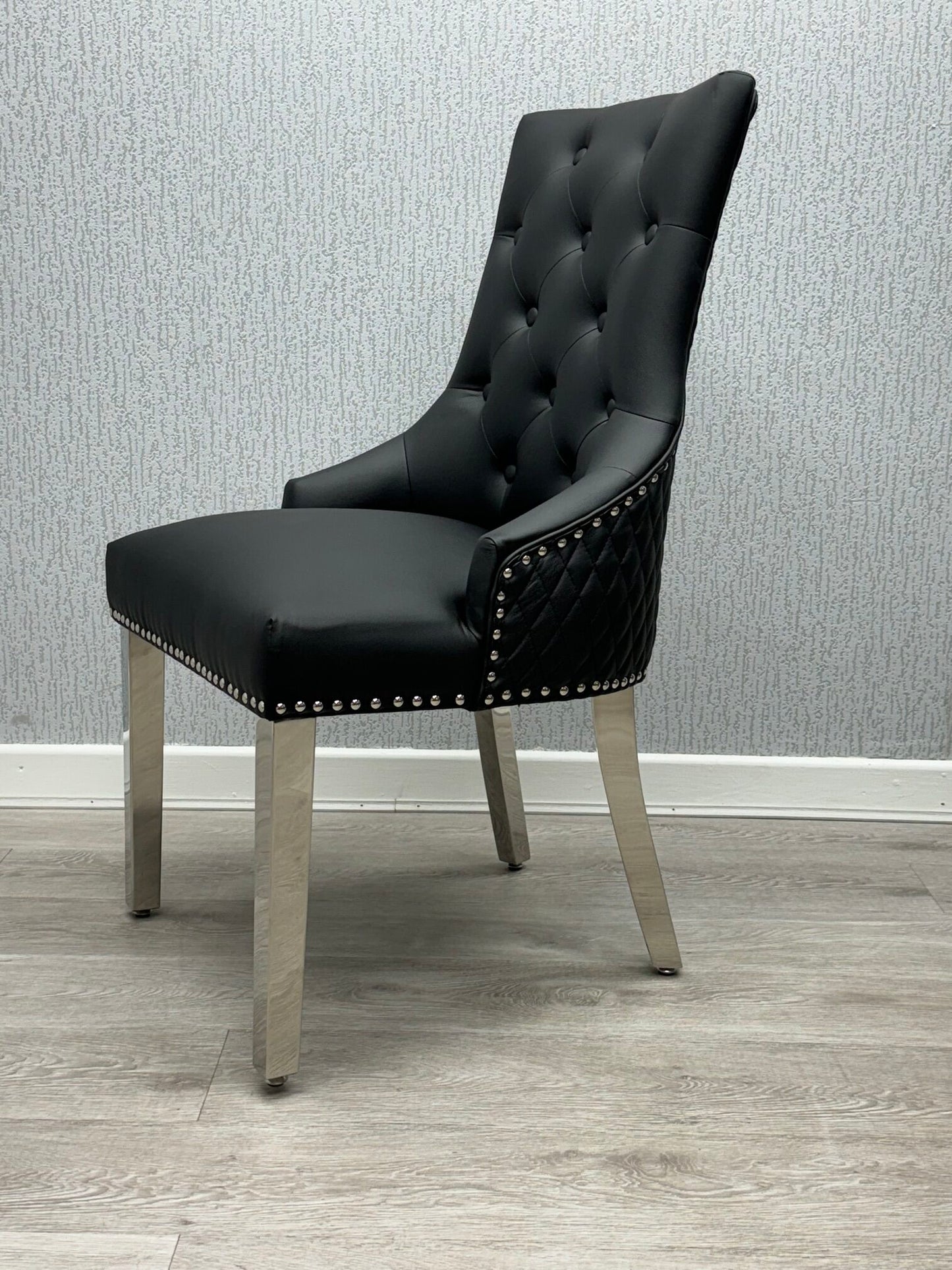 Majestic Lion Knocker Chair - PU Faux Leather
