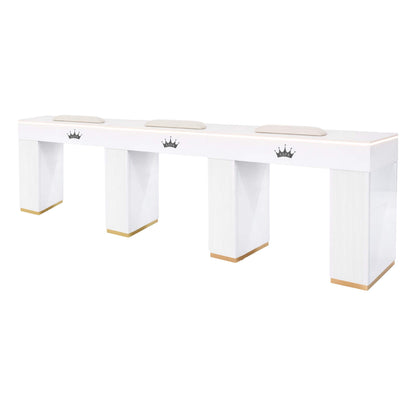 Queen Elegant Nail Table Marble Top