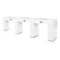 Queen Elegant Nail Table Marble Top