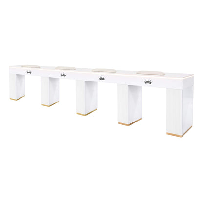 Queen Elegant Nail Table Marble Top
