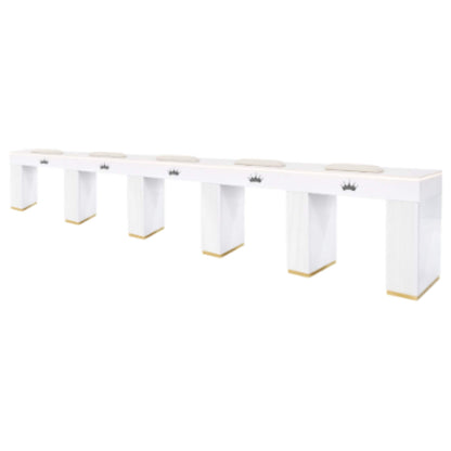 Queen Elegant Nail Table Marble Top
