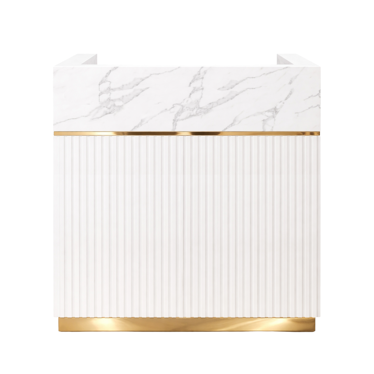 Lisbon Marble Reception Desk 1 metre SL10