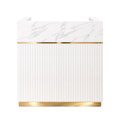 Lisbon Marble Reception Desk 1 metre SL10