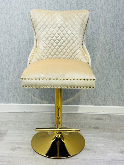 Salon Chair Victoria Breakfast Stools Gold With Ring Knocker