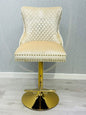 Salon Chair Victoria Breakfast Stools Gold With Ring Knocker