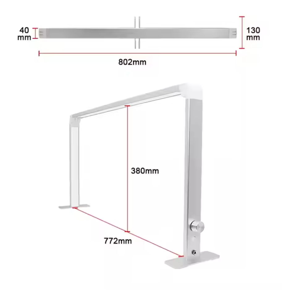 Santorini Square Desk Light LED - adjustable setting