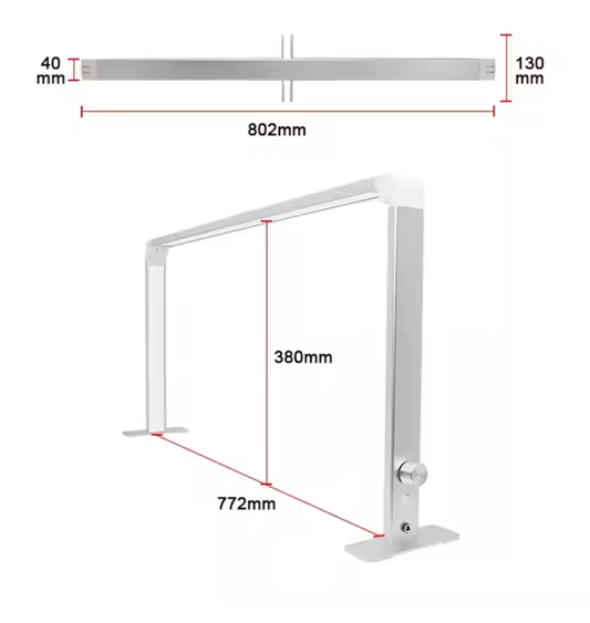 Santorini Square Desk Light LED - adjustable setting