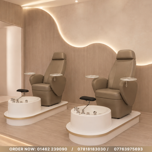 Casa Pedicure Chair Station with Whirlpool Pipeless Manicure Foot Spa Pedicure Chair