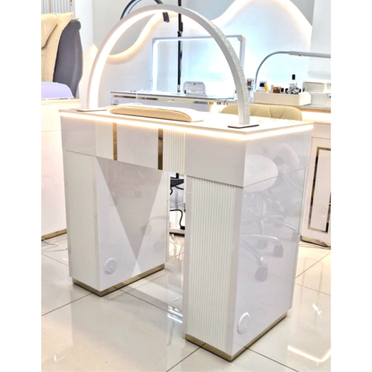 Elegante Nail Table Marble Top