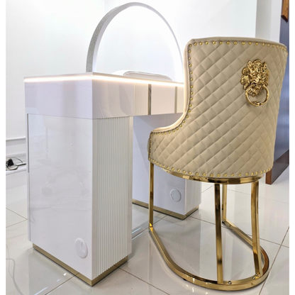 Elegante Nail Table Marble Top