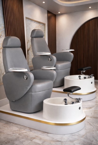 Casa Pedicure Chair Station with Whirlpool Pipeless Manicure Foot Spa Pedicure Chair