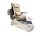 Pedicure Chair ASPA Platinum - Gold Armrest - Silver Bowl B2