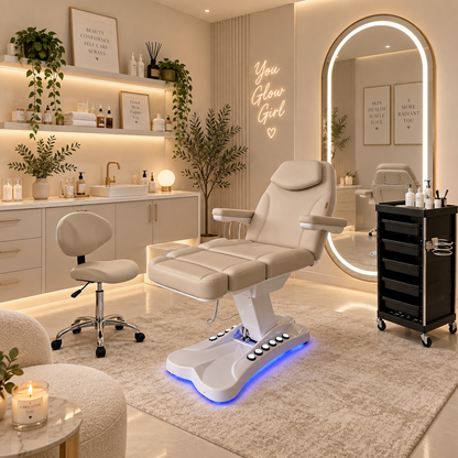 Oval Ivy Beauty Salon Hairdressing LED light Mirror  170 cm x 70 cm