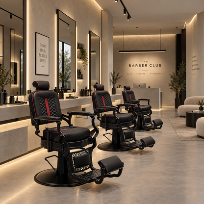 Juniper Barber Hairdressing Styling Chair Black SY1601